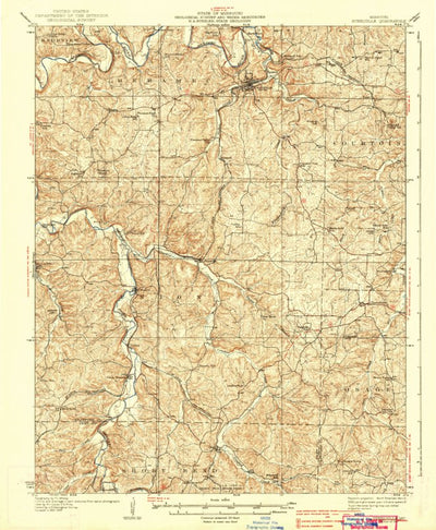 United States Geological Survey Steelville, MO (1937, 62500-Scale) digital map