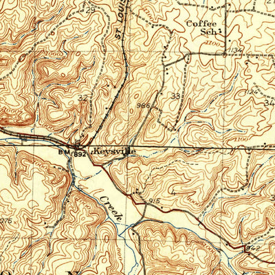 United States Geological Survey Steelville, MO (1937, 62500-Scale) digital map