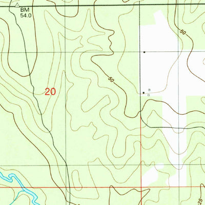 United States Geological Survey Steelwood Lake, AL (1980, 24000-Scale) digital map