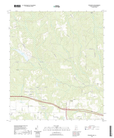 United States Geological Survey Steelwood Lake, AL (2020, 24000-Scale) digital map