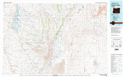 United States Geological Survey Steens Mountain, OR (1982, 100000-Scale) digital map