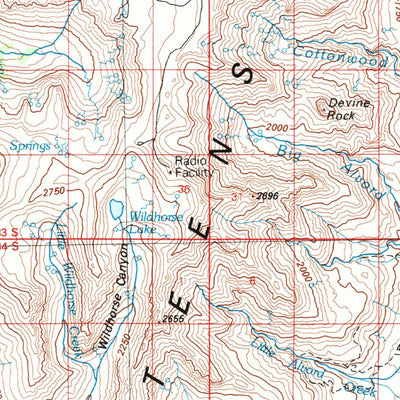 United States Geological Survey Steens Mountain, OR (1982, 100000-Scale) digital map