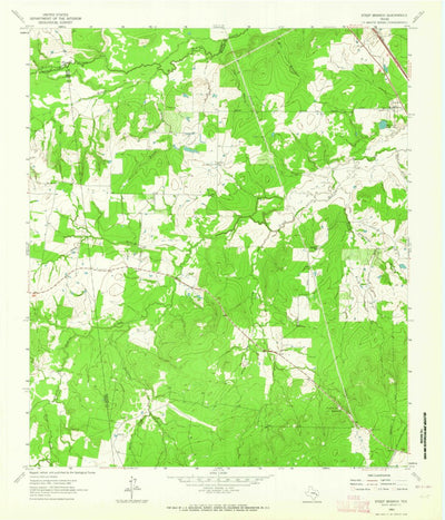 United States Geological Survey Steep Branch, TX (1963, 24000-Scale) digital map