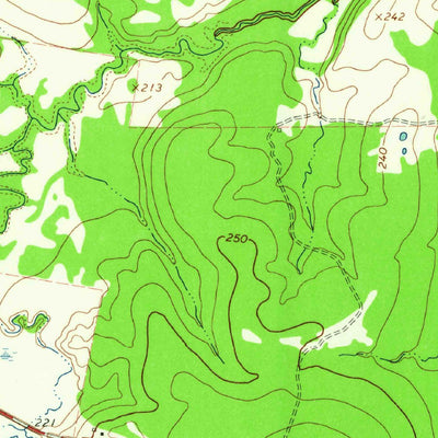 United States Geological Survey Steep Branch, TX (1963, 24000-Scale) digital map