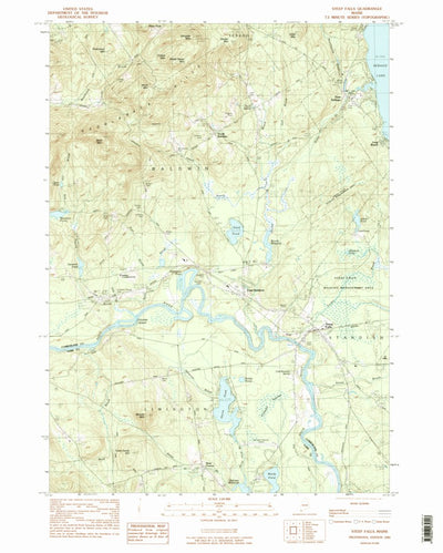 United States Geological Survey Steep Falls, ME (1983, 24000-Scale) digital map