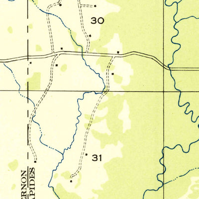 United States Geological Survey Steep Gully, LA (1947, 31680-Scale) digital map