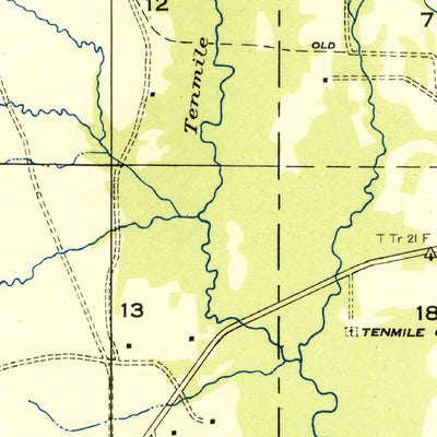 United States Geological Survey Steep Gully, LA (1947, 31680-Scale) digital map