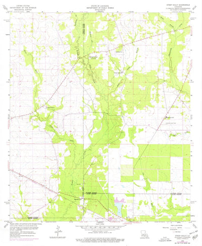 United States Geological Survey Steep Gully, LA (1959, 24000-Scale) digital map