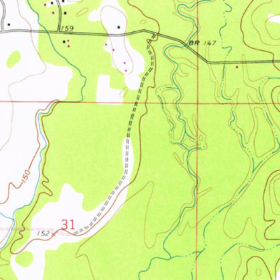 United States Geological Survey Steep Gully, LA (1959, 24000-Scale) digital map