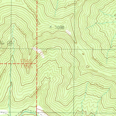 United States Geological Survey Steer Ridge Canyon, UT (1985, 24000-Scale) digital map