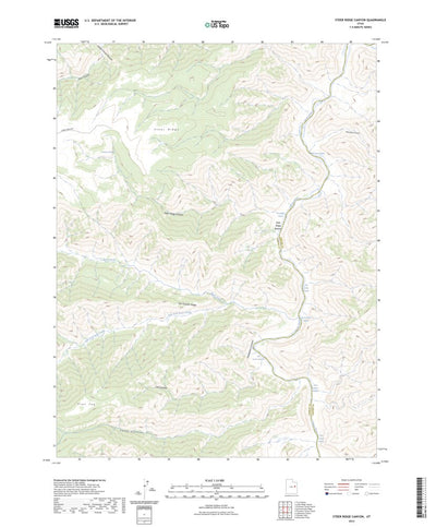 United States Geological Survey Steer Ridge Canyon, UT (2023, 24000-Scale) digital map