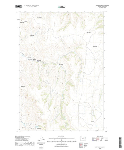 United States Geological Survey Steet Mountain, OR (2020, 24000-Scale) digital map