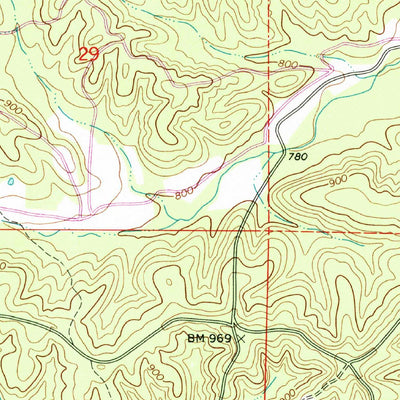 Stegall Mountain, MO (1965, 24000-Scale) Map by United States ...