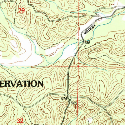 United States Geological Survey Stegall Mountain, MO (1997, 24000-Scale) digital map