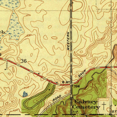 United States Geological Survey Steger, IL (1930, 24000-Scale) digital map