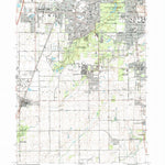 United States Geological Survey Steger, IL (1990, 24000-Scale) digital map