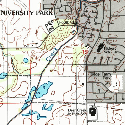 United States Geological Survey Steger, IL (1998, 24000-Scale) digital map