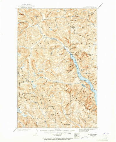 United States Geological Survey Stehekin, WA (1902, 125000-Scale) digital map