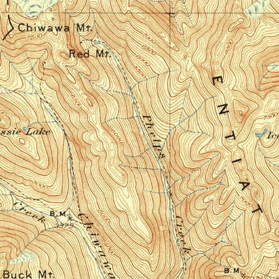 United States Geological Survey Stehekin, WA (1904, 125000-Scale) digital map