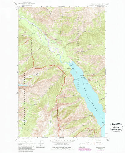 United States Geological Survey Stehekin, WA (1969, 24000-Scale) digital map
