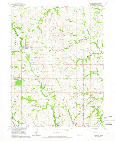 United States Geological Survey Steinauer, NE (1965, 24000-Scale) digital map