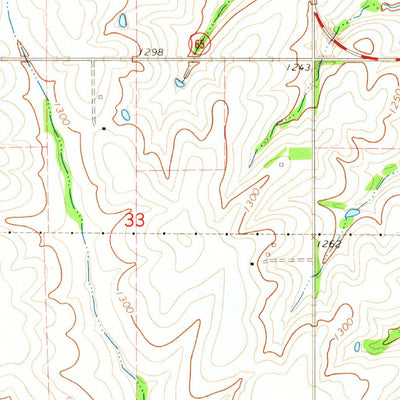 United States Geological Survey Steinauer, NE (1965, 24000-Scale) digital map