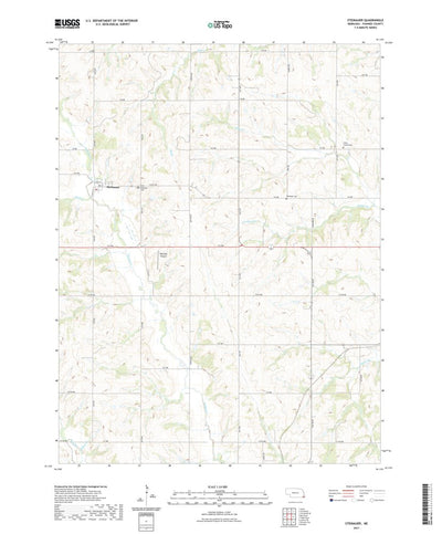 United States Geological Survey Steinauer, NE (2021, 24000-Scale) digital map