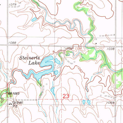 United States Geological Survey Steinerts Lake, OK (1982, 24000-Scale) digital map