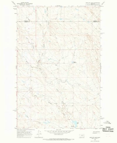 United States Geological Survey Stellar Lake, MT (1965, 24000-Scale) digital map