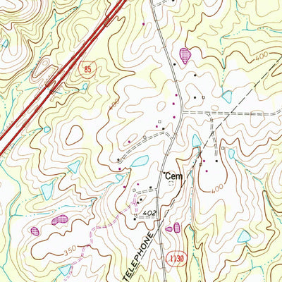 United States Geological Survey Stem, NC (1974, 24000-Scale) digital map