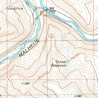 United States Geological Survey Stemler Ridge, OR (1990, 24000-Scale) digital map