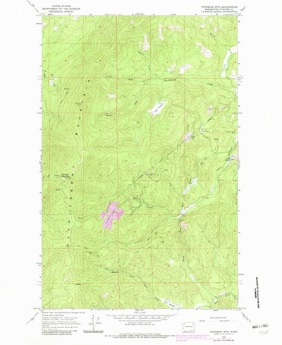 United States Geological Survey Stensgar Mountain, WA (1965, 24000-Scale) digital map