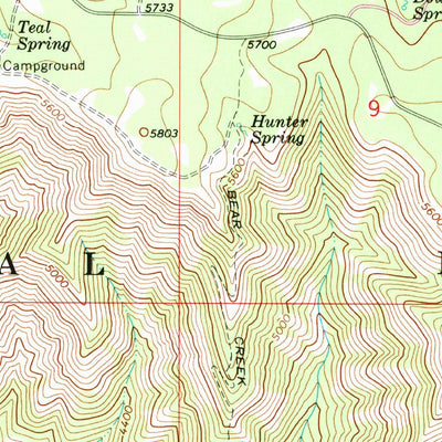 United States Geological Survey Stentz Spring, WA (1967, 24000-Scale) digital map