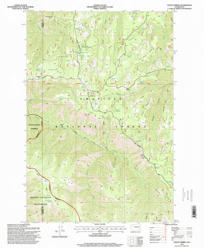 United States Geological Survey Stentz Spring, WA (1995, 24000-Scale) digital map