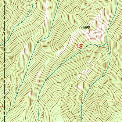 United States Geological Survey Stentz Spring, WA (1995, 24000-Scale) digital map