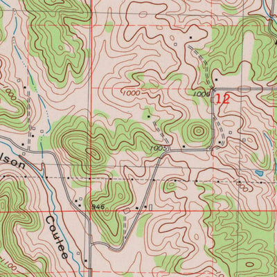 United States Geological Survey Stenulson Coulee, WI (1984, 24000-Scale) digital map