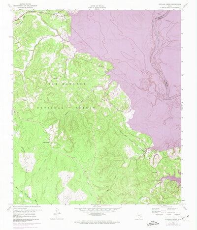 United States Geological Survey Stephen Creek, TX (1960, 24000-Scale) digital map