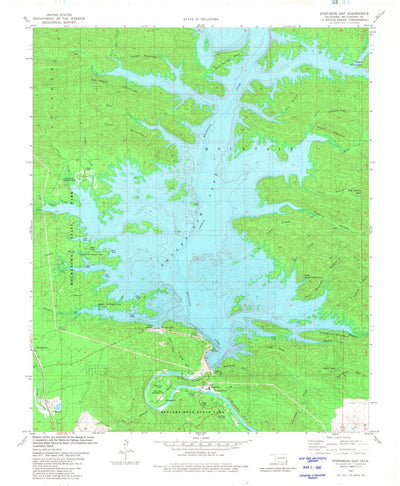 United States Geological Survey Stephens Gap, OK (1981, 24000-Scale) digital map