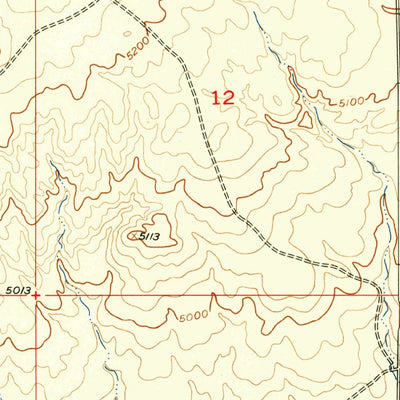 United States Geological Survey Stephens Hill NE, MT (1957, 24000-Scale) digital map