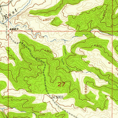 United States Geological Survey Stephens Hill NE, MT (1957, 24000-Scale) digital map