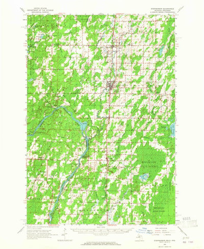 United States Geological Survey Stephenson, MI-WI (1963, 62500-Scale) digital map