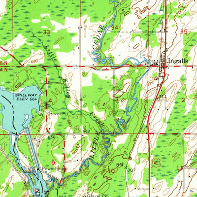 United States Geological Survey Stephenson, MI-WI (1963, 62500-Scale) digital map
