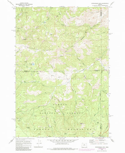 United States Geological Survey Stephenson Mountain, OR (1968, 24000-Scale) digital map
