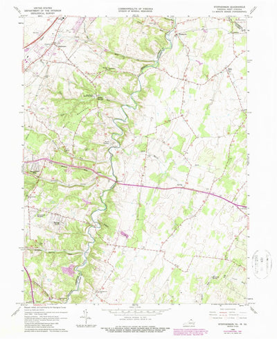 United States Geological Survey Stephenson, VA-WV (1966, 24000-Scale) digital map