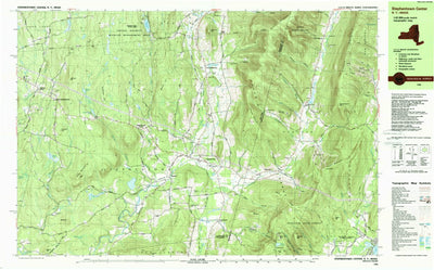 United States Geological Survey Stephentown Center, MA-NY (1988, 25000-Scale) digital map