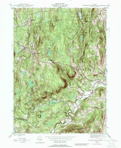 United States Geological Survey Stephentown Center, NY (1945, 24000-Scale) digital map