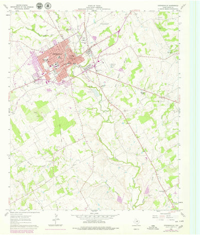 United States Geological Survey Stephenville, TX (1961, 24000-Scale) digital map