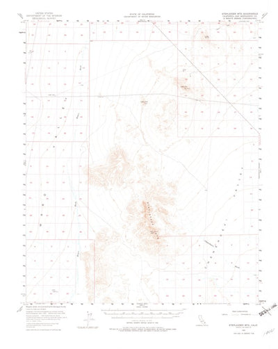 United States Geological Survey Stepladder Mountains, CA (1956, 62500-Scale) digital map
