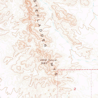 United States Geological Survey Stepladder Mountains, CA (1956, 62500-Scale) digital map