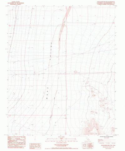United States Geological Survey Stepladder Mountains NW, CA (1985, 24000-Scale) digital map